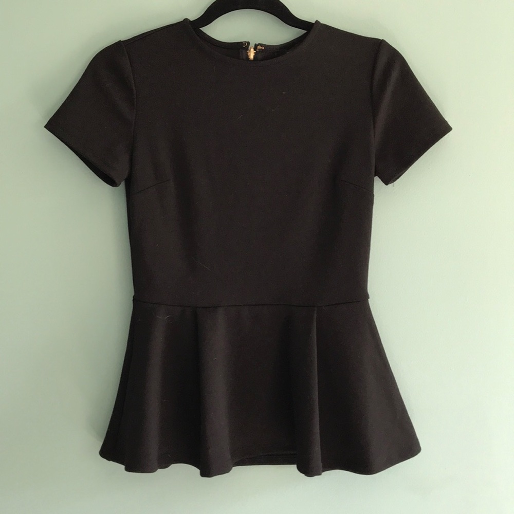 Forever 21 black peplum top